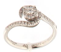 Ringe Davite & Delucchi Dame in Weißgold Diamante 0.31 Ct AA 030609 0S - AA 030609 0S